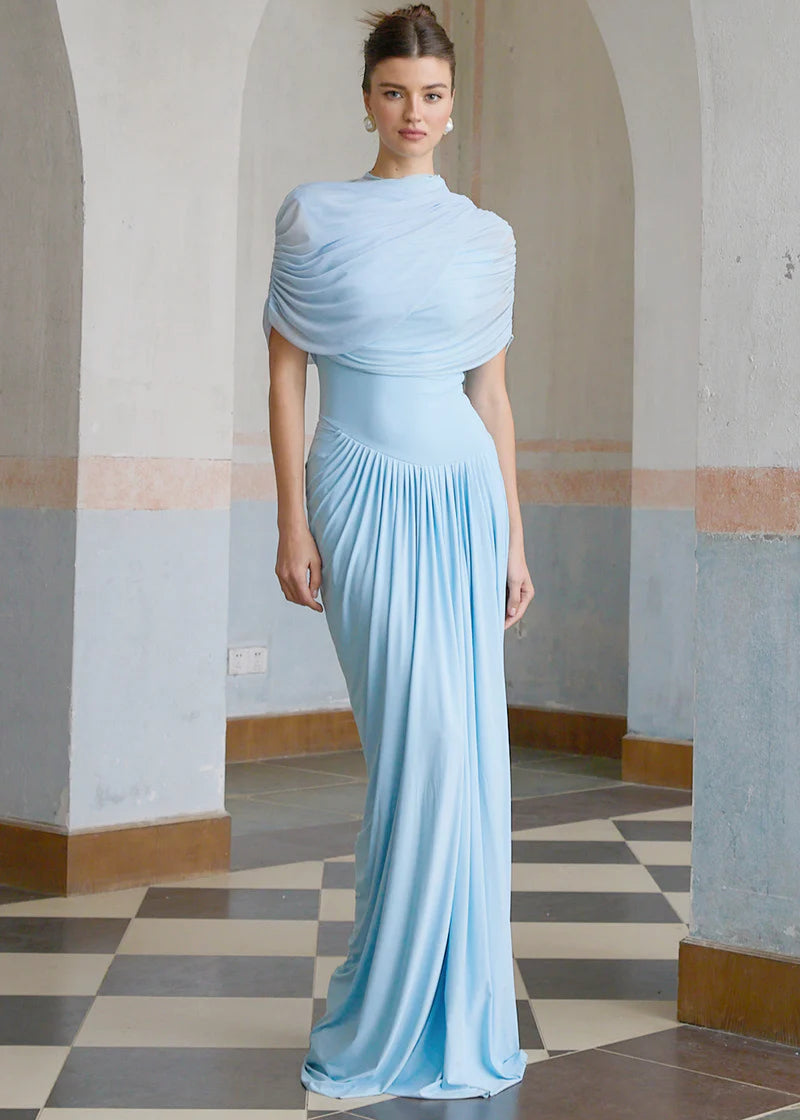 Amara | Baby Blue Silhouette Dress