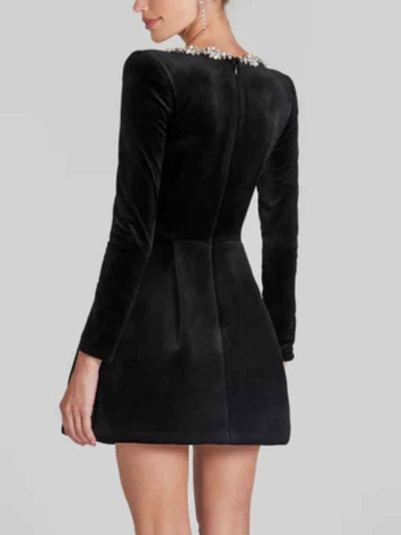 Elise | Crystal Mini Dress