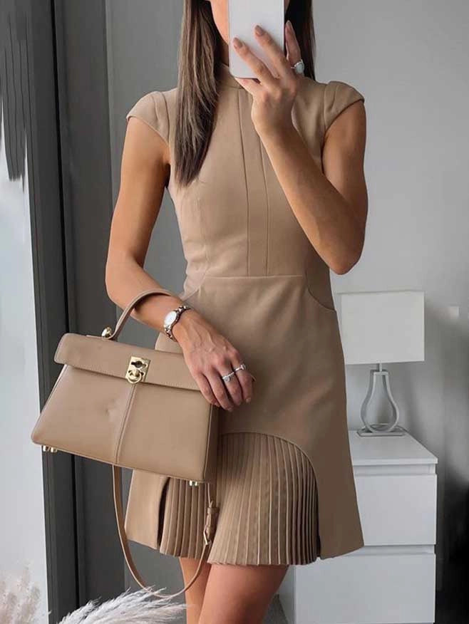 Nova Pleated Mini Dress