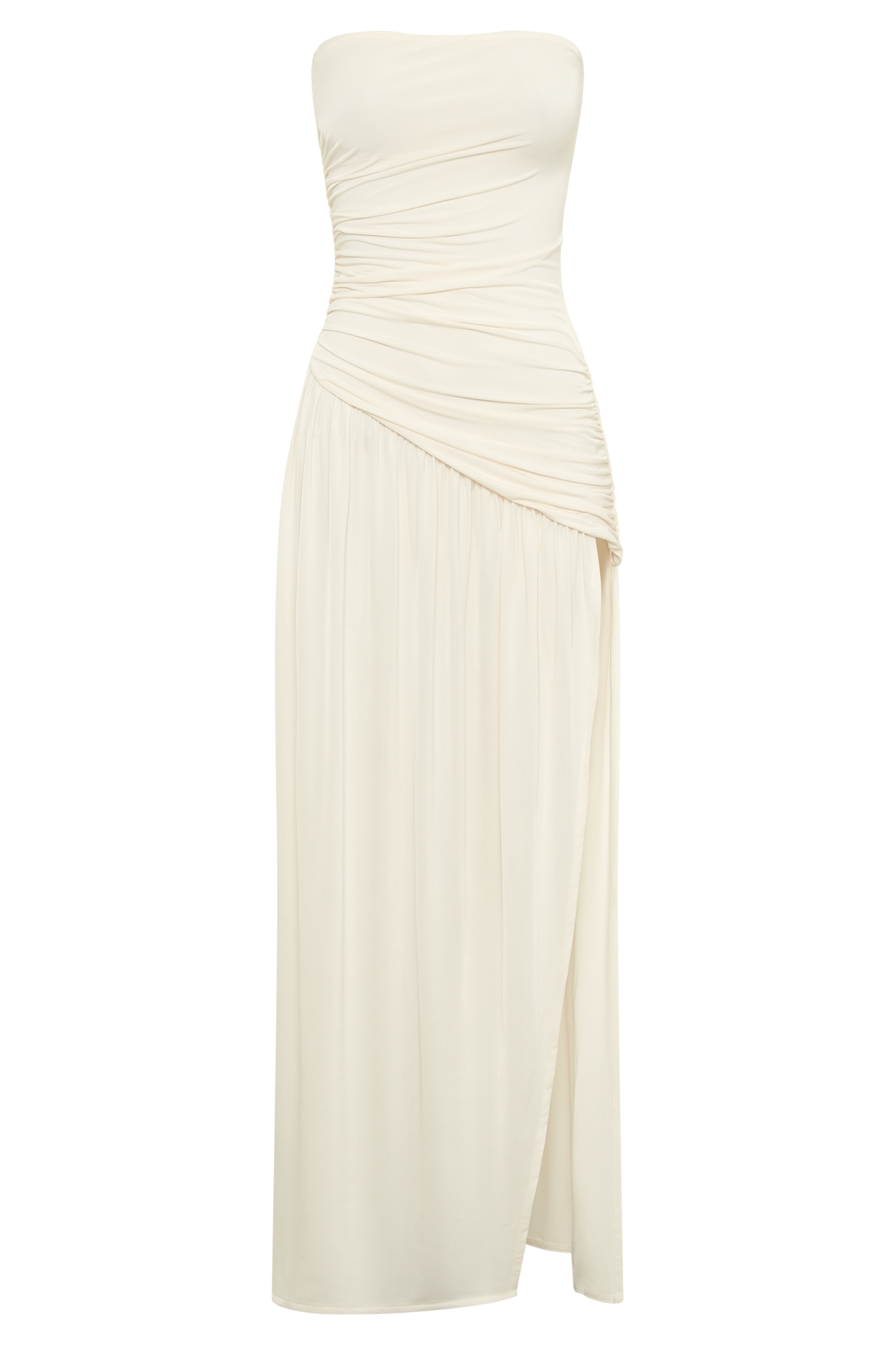 BEX STRAPLESS SLINKY MAXI DRESS
