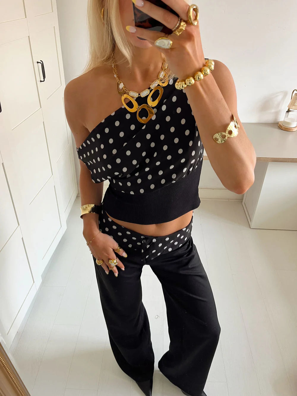 Polka | Luxe Asym Corset Top