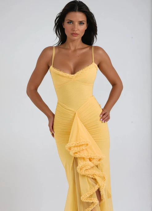 Solene | Ruffle Maxi Dress