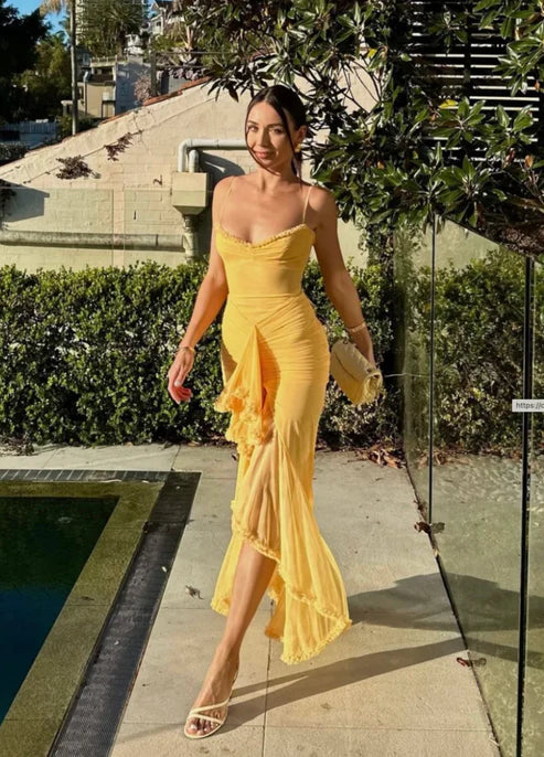 Solene | Ruffle Maxi Dress