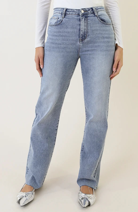 Wide Leg Stretch Jeans MM