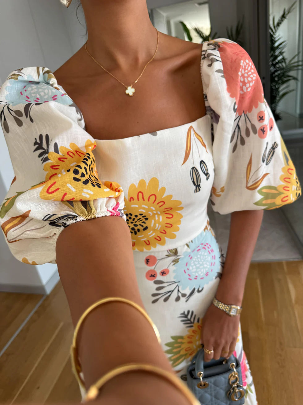 Daisy Mirage Midi Dress