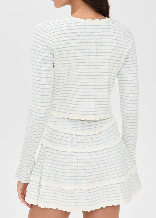 Clarine | Scalloped Knit 2-Piece Set