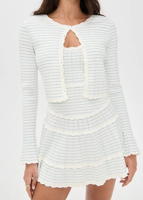 Clarine | Scalloped Knit 2-Piece Set