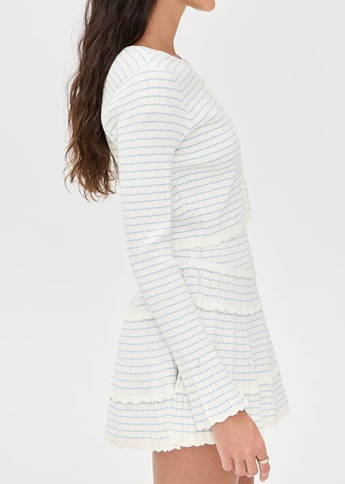 Clarine | Scalloped Knit 2-Piece Set