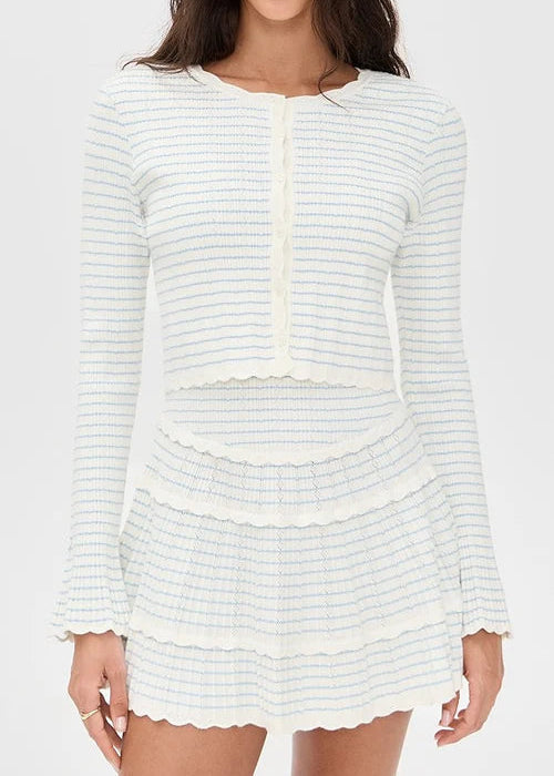 Clarine | Scalloped Knit 2-Piece Set