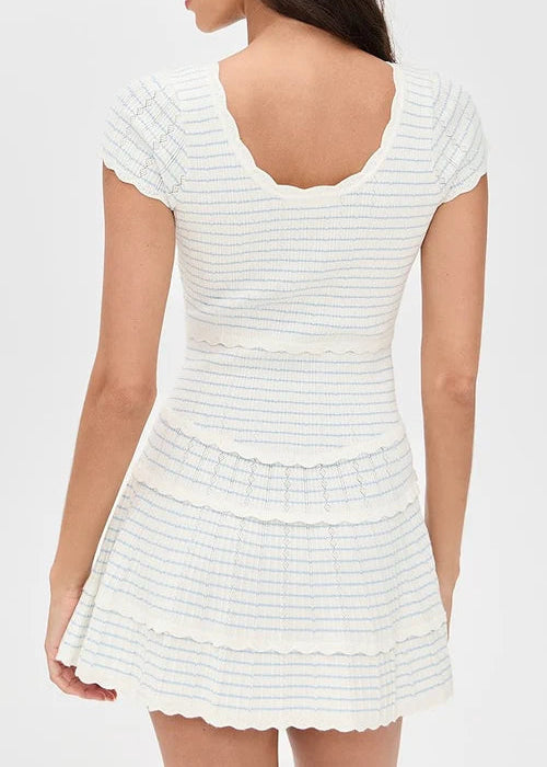Clarine | Scalloped Knit 2-Piece Set