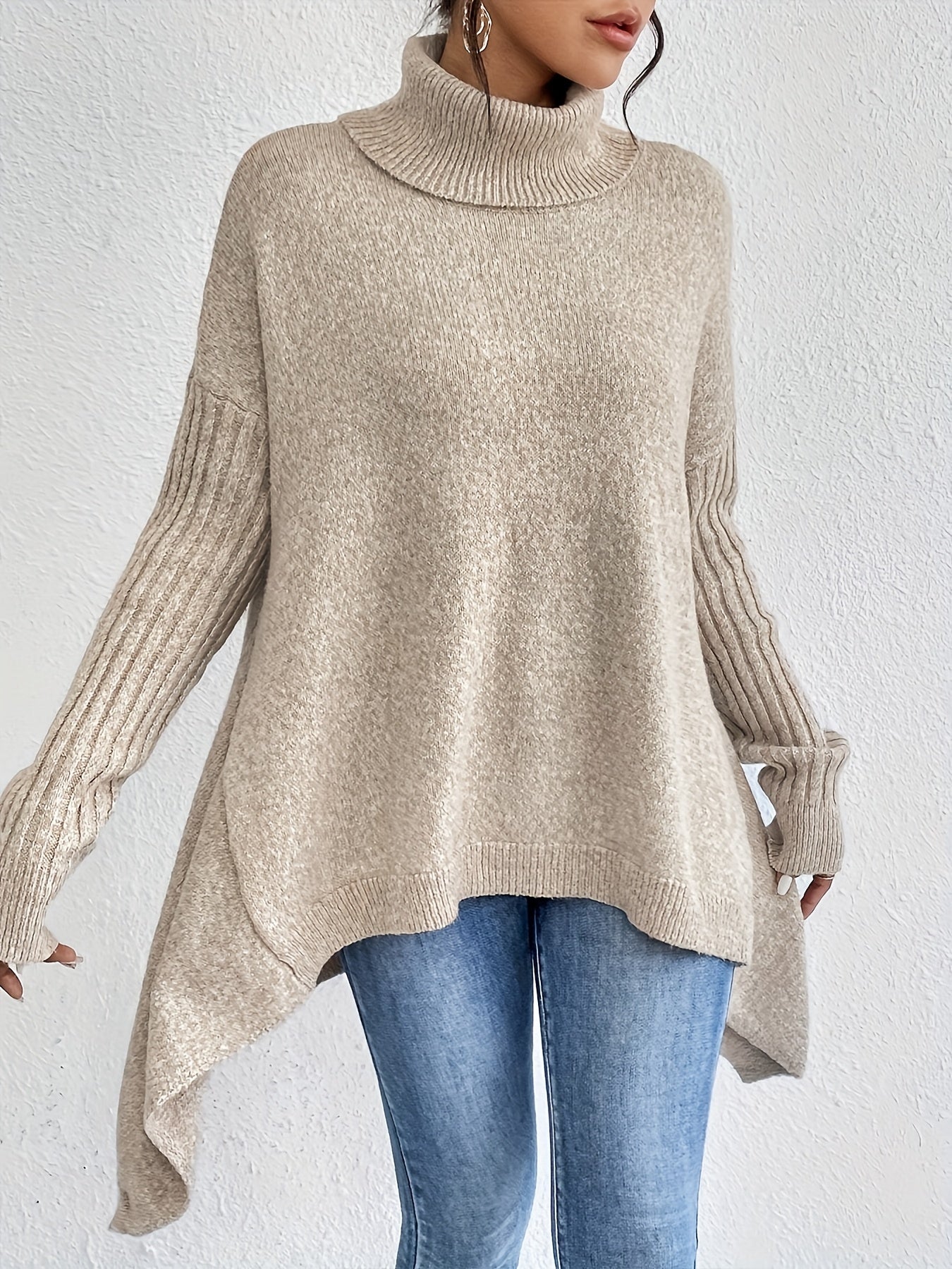 Laila™ | Oversized turtleneck sweater