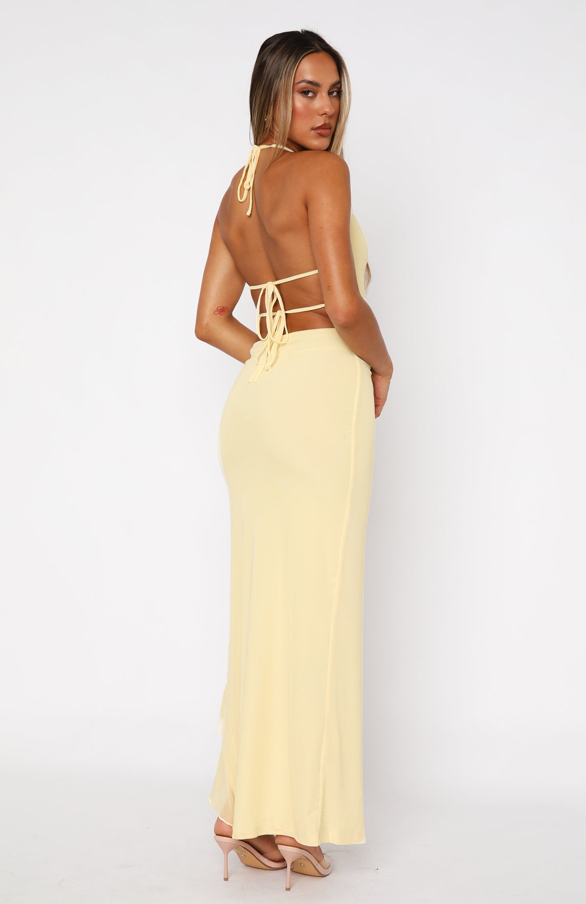 PARINA HALTER NECK MAXI DRESS