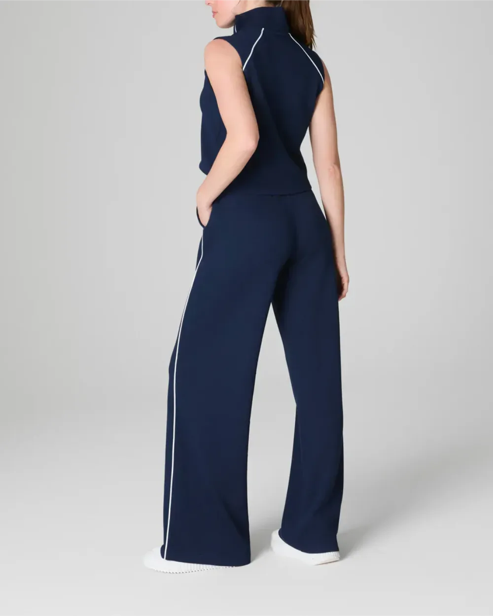 AirEssentials Sleeveless Mockneck Jumpsuit