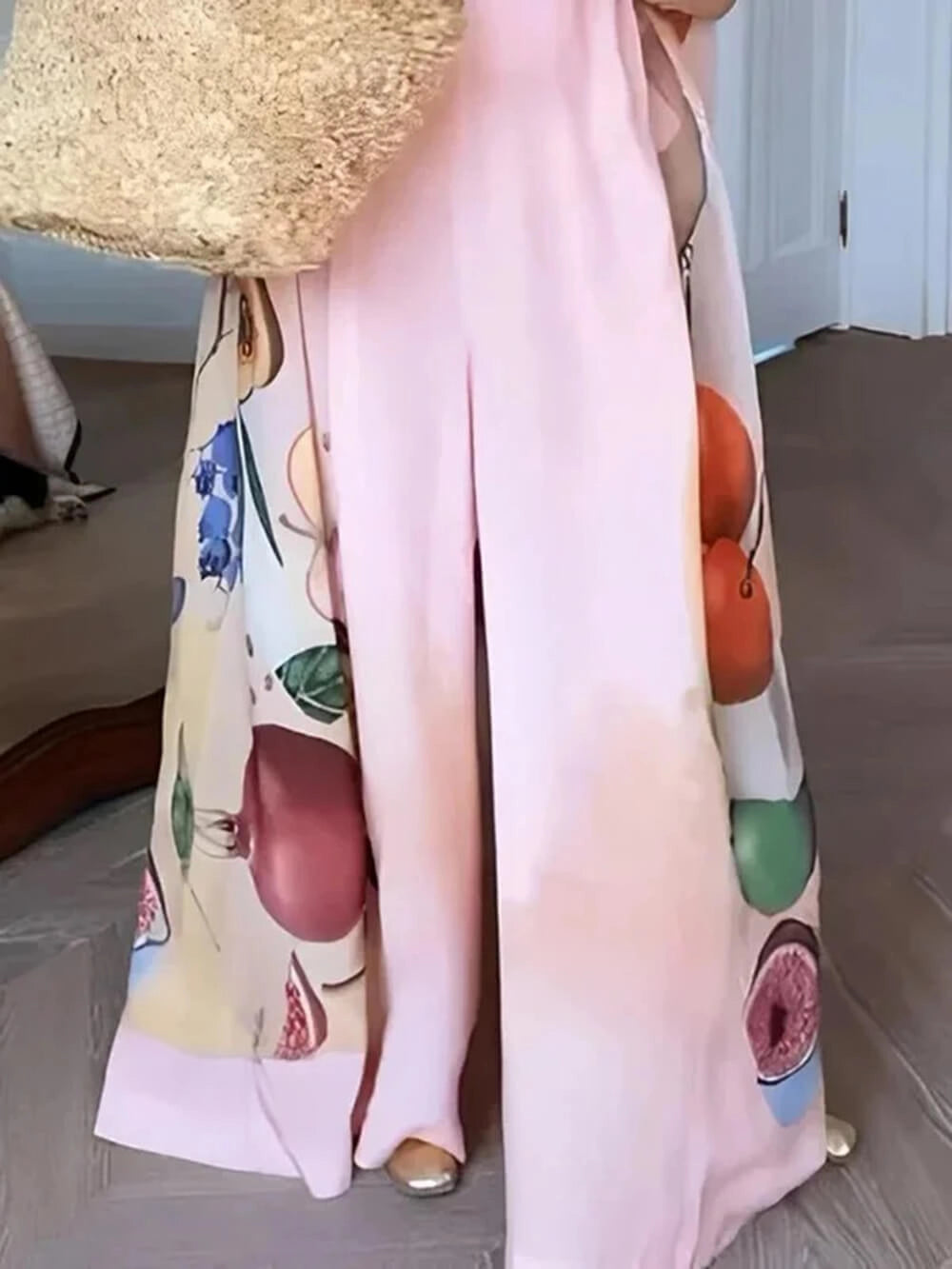 Tropical Pink Wide-Leg Jumpsuit