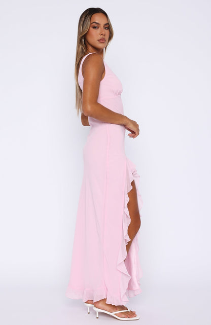 ASHINI HALTER MAXI DRESS