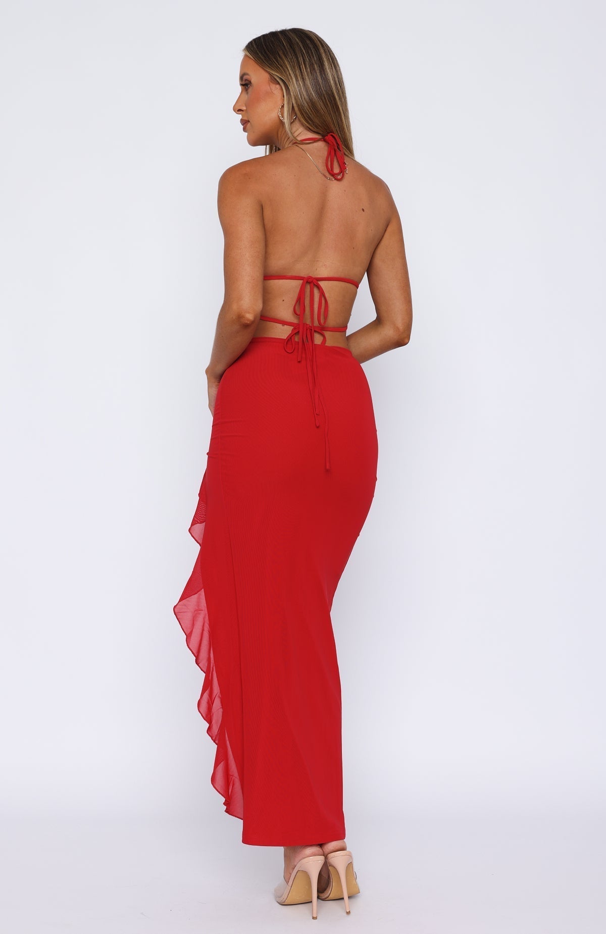 PARINA HALTER NECK MAXI DRESS