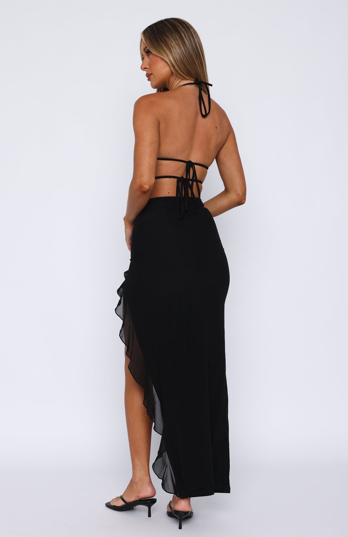 PARINA HALTER NECK MAXI DRESS