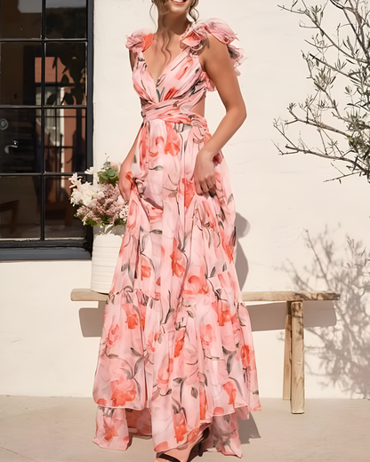 Liezel | Elegant Backless Maxi Dress