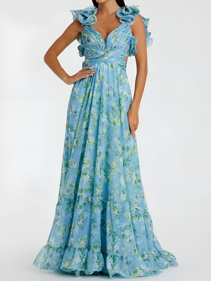 Liezel | Elegant Backless Maxi Dress