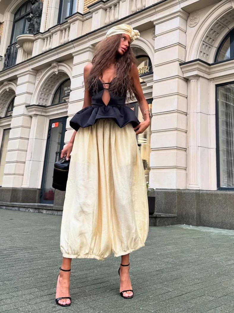 MM | Retro Baring Top & Pants Set