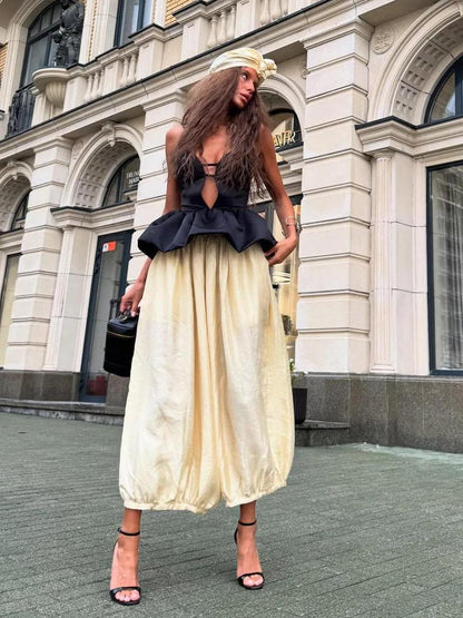 MM | Retro Baring Top & Pants Set