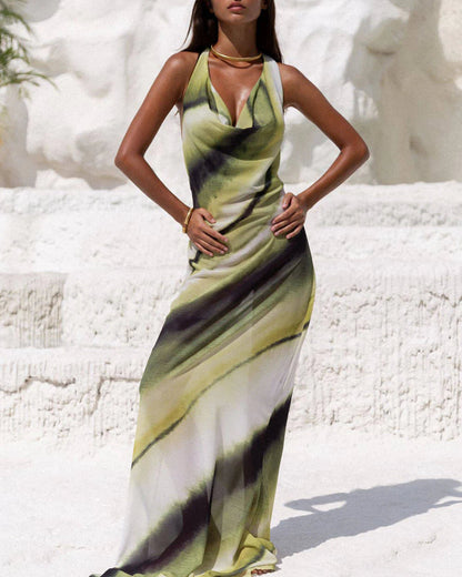Verde Mirage Gown Dress