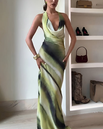 Verde Mirage Gown Dress