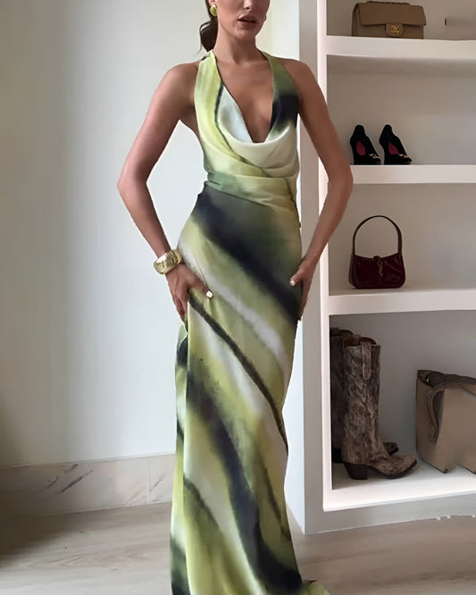 Verde Mirage Gown Dress