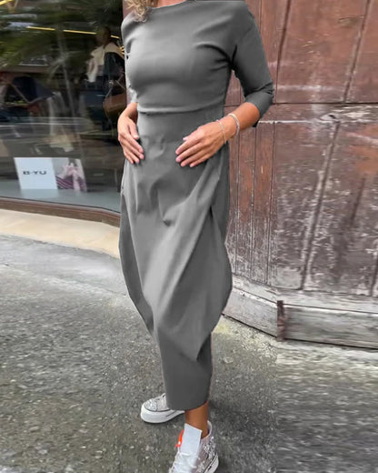 MM|  Long-Sleeve Pocket Dress