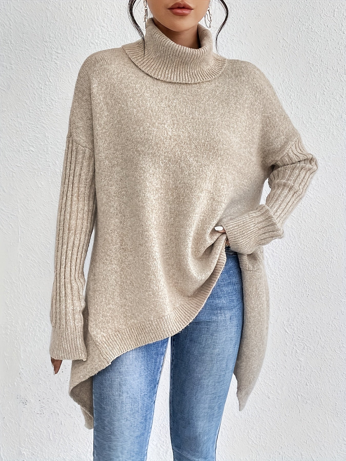 Laila™ | Oversized turtleneck sweater