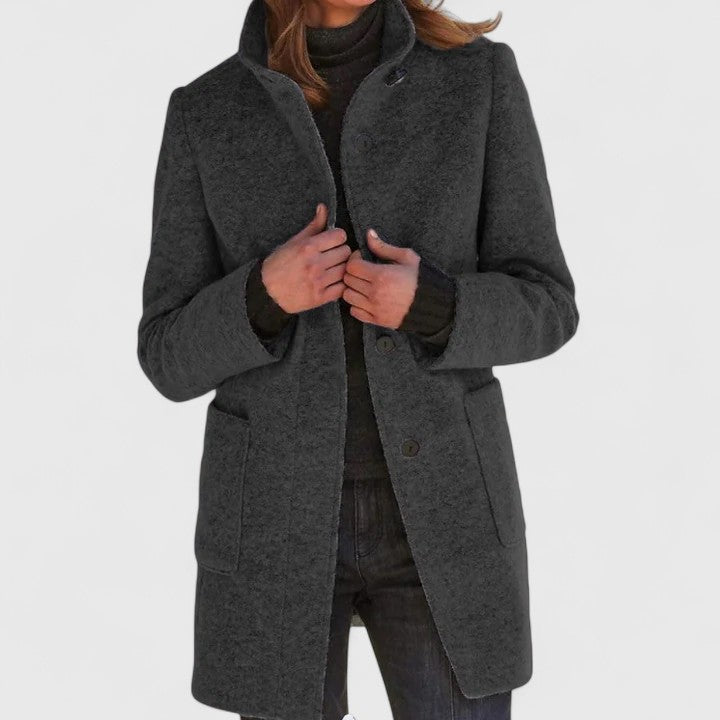 Elena | Classic Wool-Blend Coat