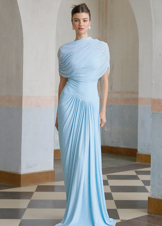 Amara | Baby Blue Silhouette Dress