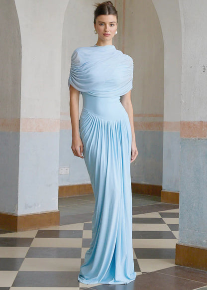 Amara | Baby Blue Silhouette Dress
