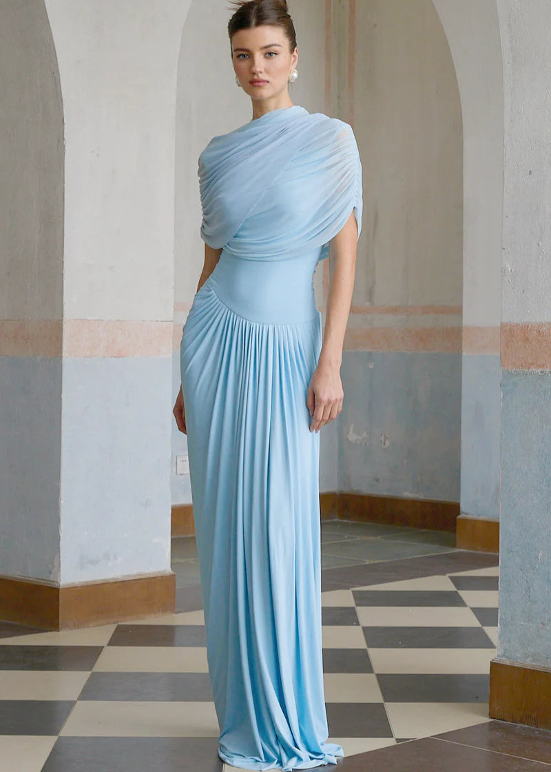 Amara | Baby Blue Silhouette Dress