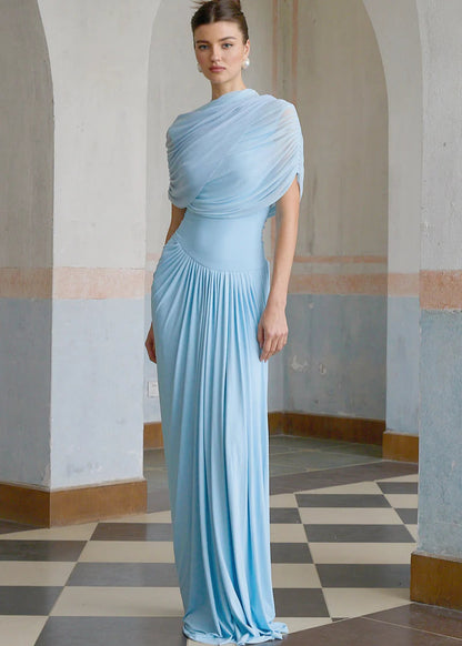 Amara | Baby Blue Silhouette Dress
