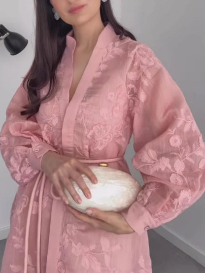 Serena in Bloom Midi Dress