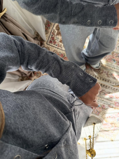 Gabriclle solis style knit two-piece set