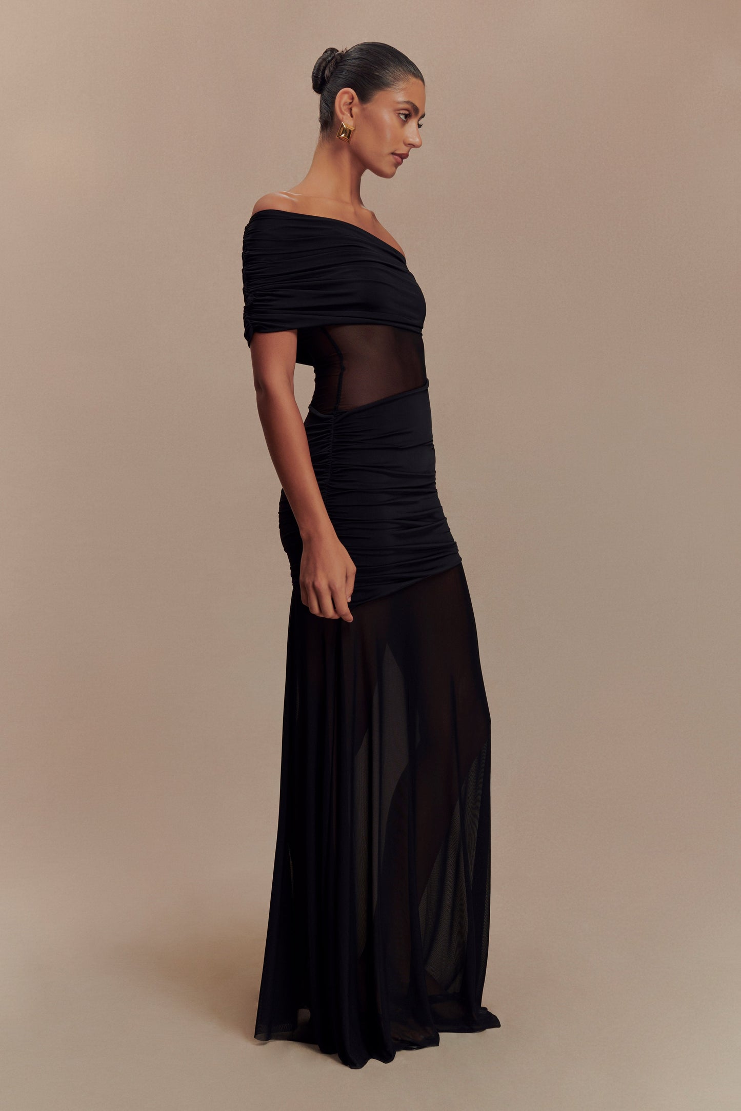 KHAI ONE SHOULDER MAXI DRESS