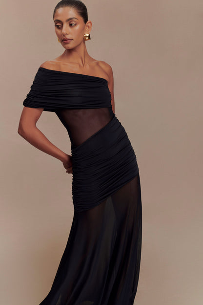 KHAI ONE SHOULDER MAXI DRESS