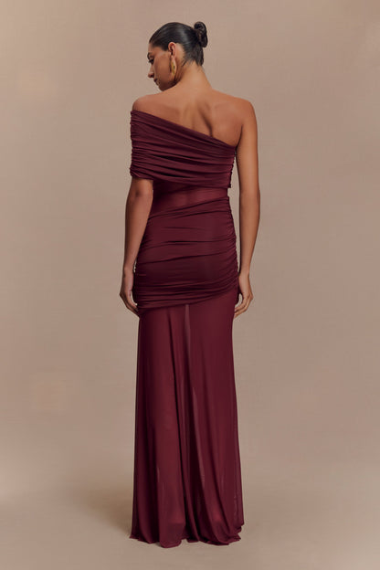 KHAI ONE SHOULDER MAXI DRESS