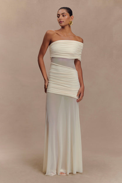 KHAI ONE SHOULDER MAXI DRESS
