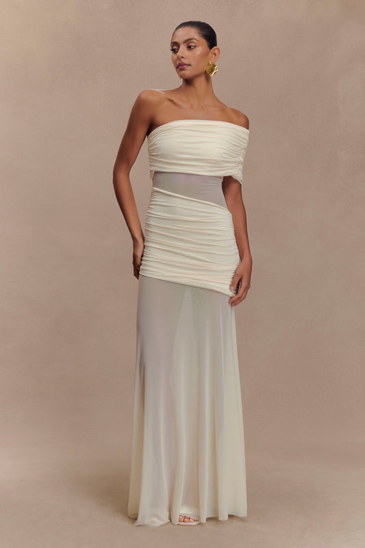 KHAI ONE SHOULDER MAXI DRESS