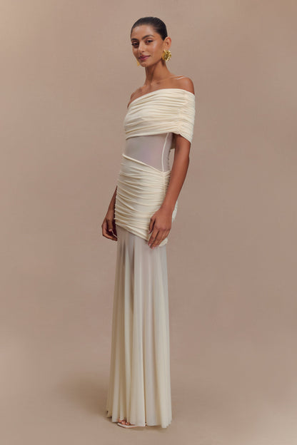 KHAI ONE SHOULDER MAXI DRESS
