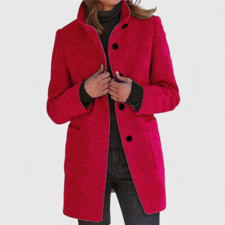 Elena | Classic Wool-Blend Coat