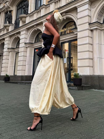 MM | Retro Baring Top & Pants Set