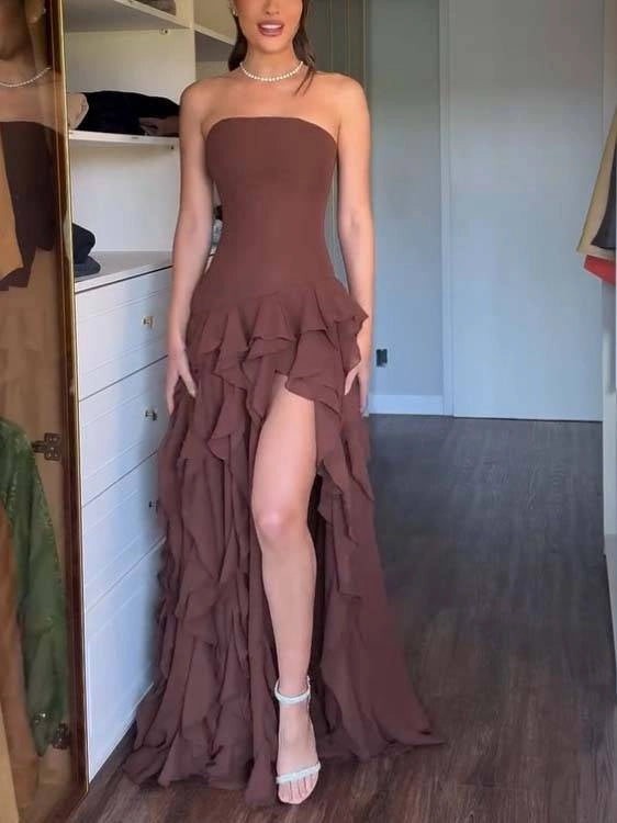 Lila | Ruffle Maxi Dress