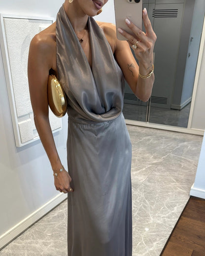 Oceana Luxe Halter Gown