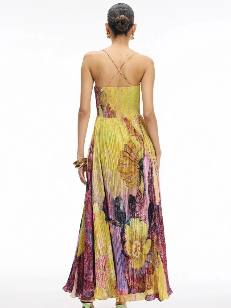 Sunset Bloom Maxi Dress