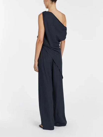 Luna Asymmetrical Noir Set