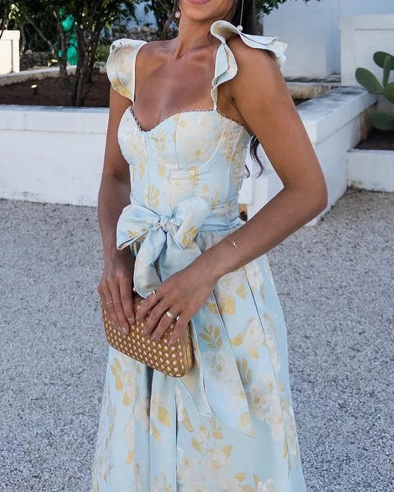 Sunlit Garden Midi Dress